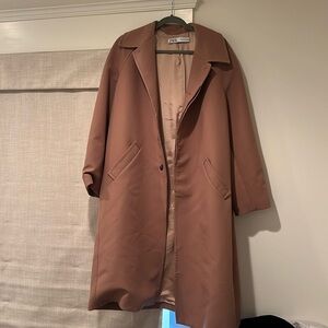 Beige Zara Peacoat